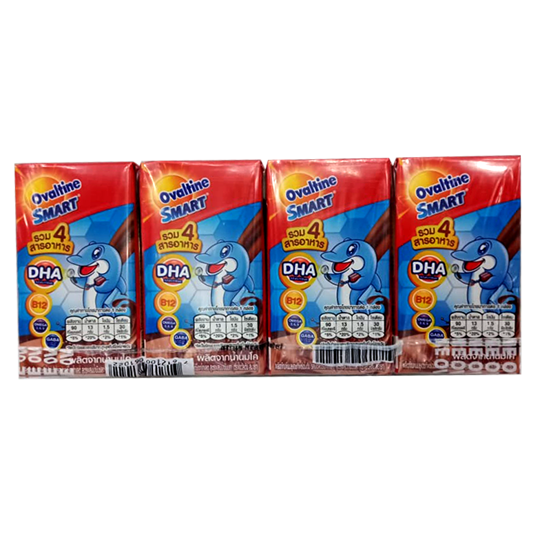 Ovaltine Smart UHT Milk Chocolate Malt 110ml Pack of 4 boxes