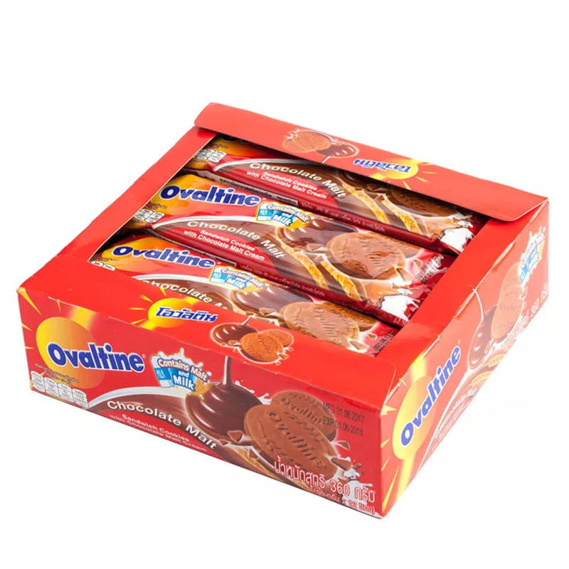 Ovaltine malt chocolate cream sand biscuits 360g