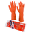PIKUL  PVC Orange rubber gloves Size S Pack 1 Pair