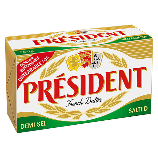 PRESIDENT Salted French Butter  200g-250g