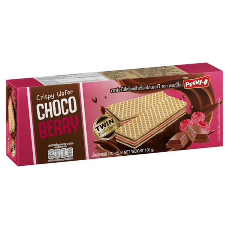 Penny-o wafer choco berry flavoured Crispy wafer 100g