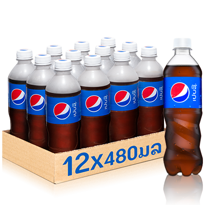 Pepsi 480ml bottle per box of 12 bottles