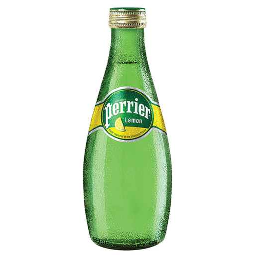 Perrier Sparkling Natural Mineral Water Beverage with Lemon Flavor 330ml