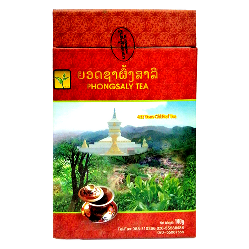 Phongsaly Tea Brand oldal 400years (ປະເພດໃບ) ຂະໜາດ 100g