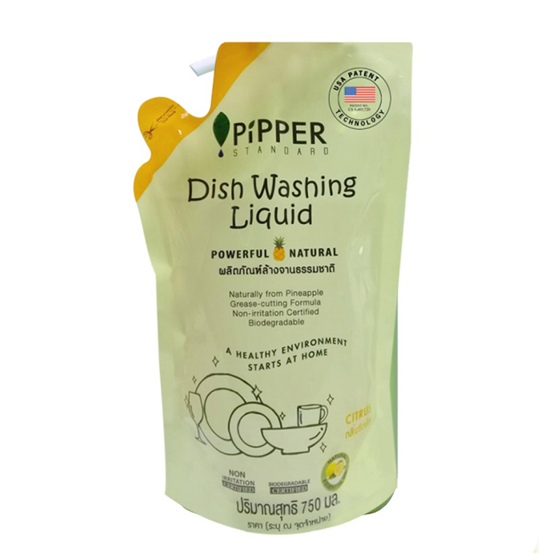 Pipper Standard Dish Washing Liquid Citrus 750ml
