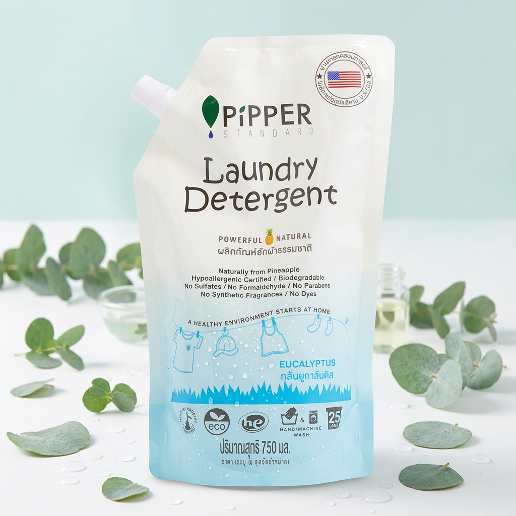 Pipper Clean Pipper Eucalyptus Laundry Detergent 750ml - Natural Clean | Shopping-D ...