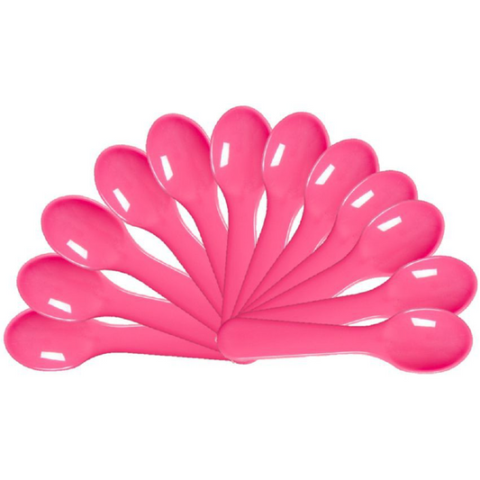 Plastic Ice Cream Spoons (short) Pack 100 pcs