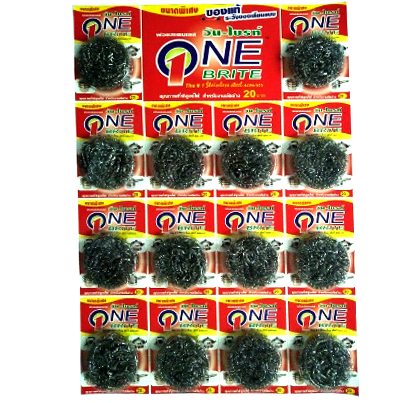 “Poly-Brite” Stainless Steel Scourer 8g pack of 14 pieces
