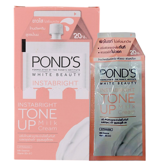Pond's White Beauty Instabright Tone Up Milk Cream 7g Pack of 6Sheets