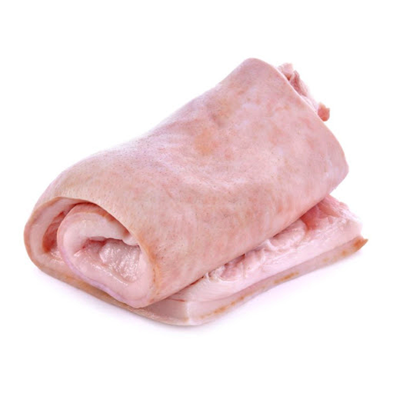 Pork fat have skin  per kg