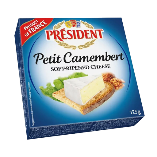 President Petit Camembert Soft-Ripened Cheese 125g