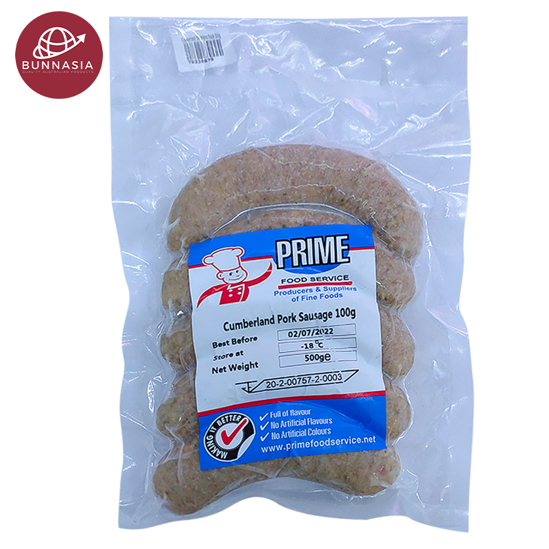 Frozen Sausages Pork Cumberland (Thick) (5 links) 500g