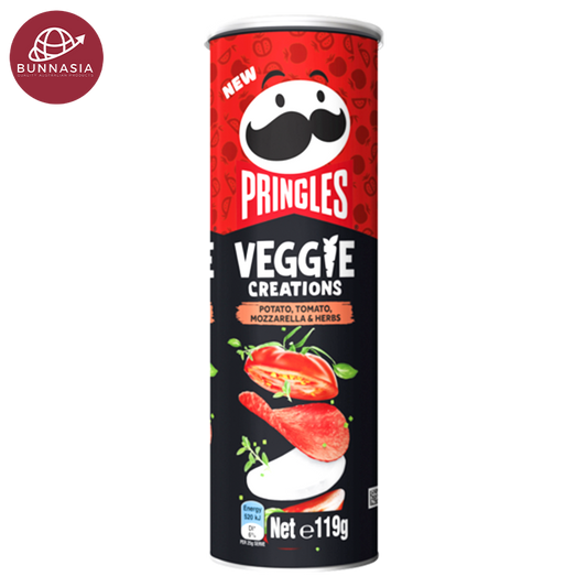 Pringles Veggie Creations Potato, Tomato, Mozzerella & Herbs Flavour 119g