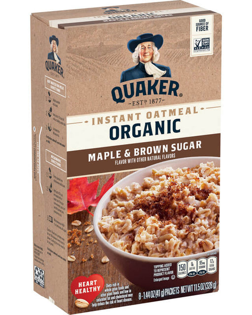 Quaker Organic Maple & Brown Sugar 328g