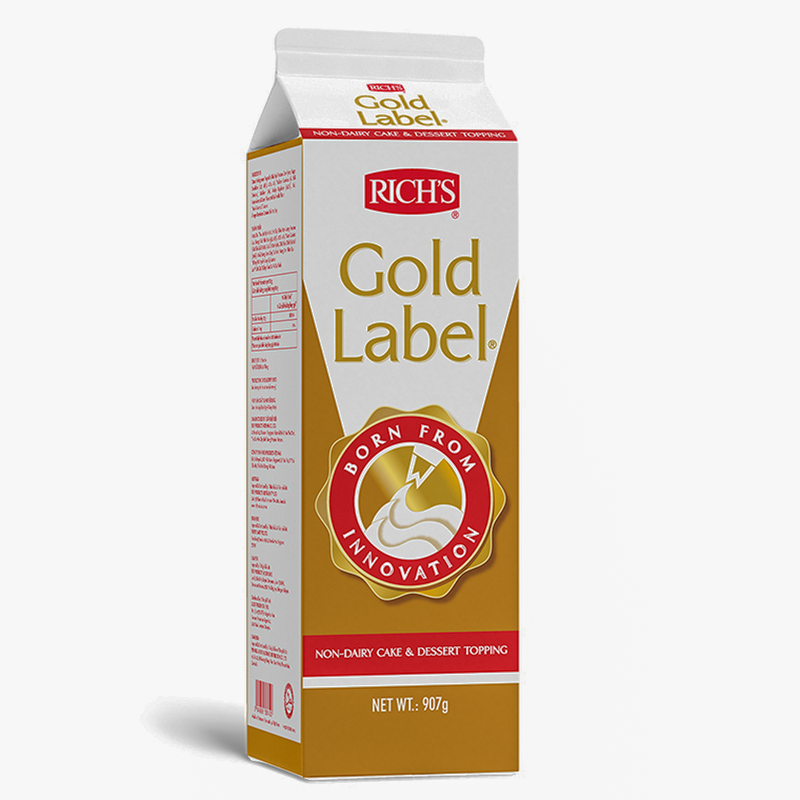 RICH'S Gold Label Non- Dairy Cake &amp; Dessert Topping 907g