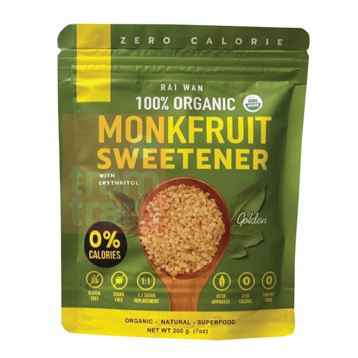 Rai Wan 100% Organic Monkfruit Sweetener With Ery Thritol 200g
