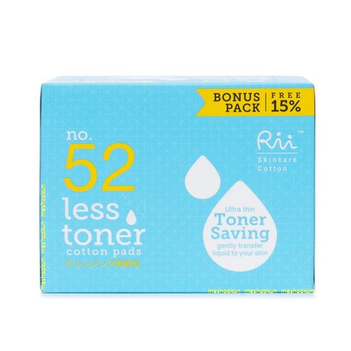 Rii Toner Saving No52 Less Toner Cotton Pads 140 Sheets