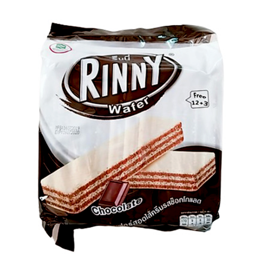 Rinny Wafer Chocolate Flavoured Filled With Cream 38g Pack of 12pcs