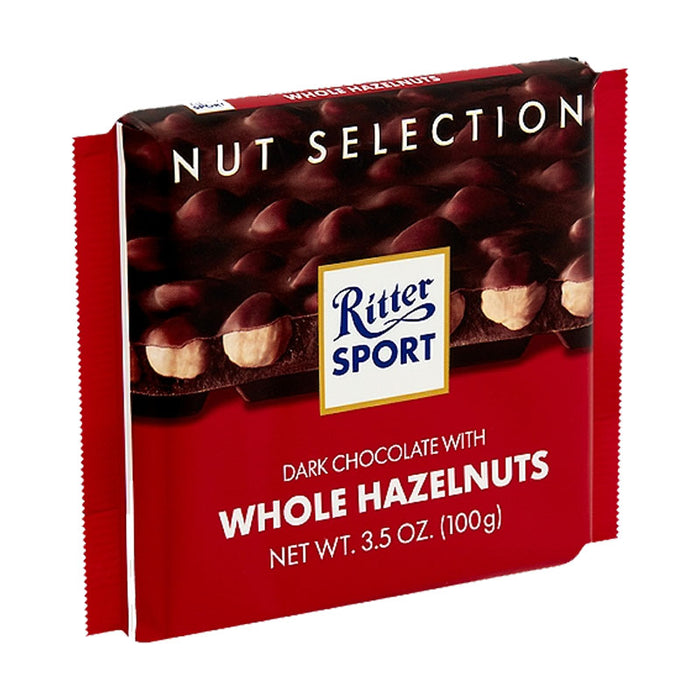 Ritter Sport Dark Whole Hazelnuts Chocolate 100g