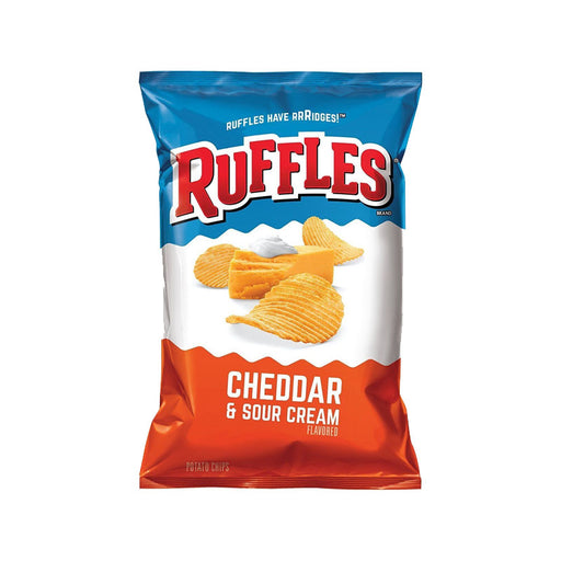 Ruffles Ridged Potato Chips, Cheddar ແລະ Sour Cream 8 ອໍ