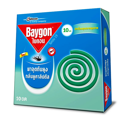 SC Johnson Baygon Mosquito Smoke Ring Eukalyptus Fragrance 10 pcs