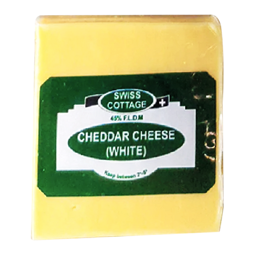 Swiss Cottage Cheddar Cheese White Portion 200g-250g