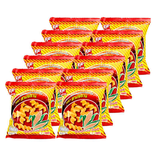 Sampran Brand Baked Corn Snack Bag 13g Pack of 12pcs