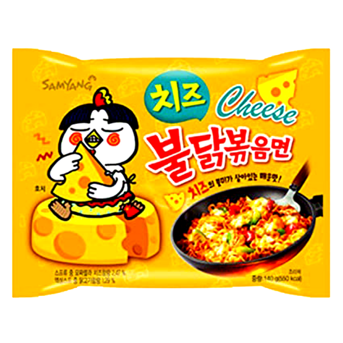 Samyang Hot Spicy Chicken Cheese Flavor Ramen Instant Noodles Size 140g