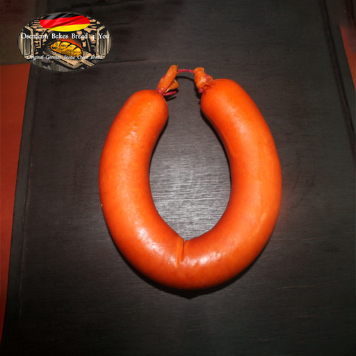 Schinkenfleischwurst Nr. 33 Trad. German Meat Sausage with Garlic 1 piece approx. 500g
