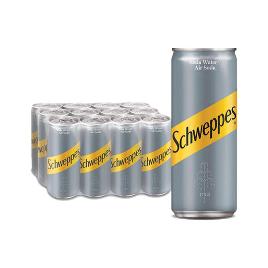 Schweppes Soda Water 320ml x 12 Cans (Pack)