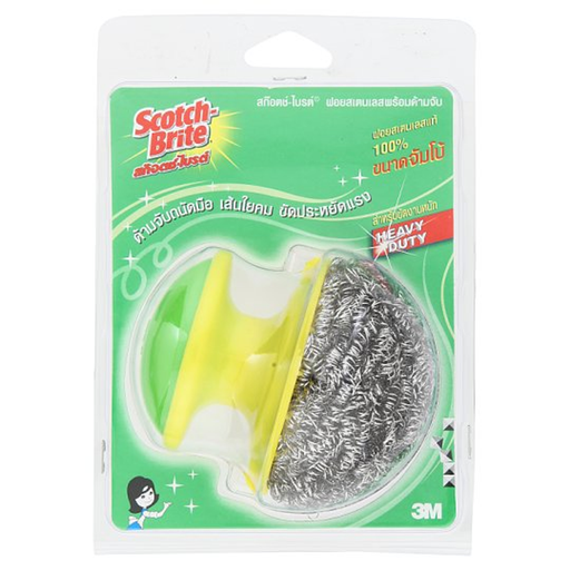 Scotch-Brite Jumbo Heavy Duty Stainless Steel Scouring Pad with Handle 1pc