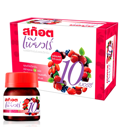 Scotch Pureé 10 Berry Essence Concentrate Plus Vitamins with Goji Berry 45ml Boxes of 6bottles