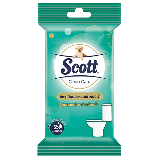 Scott Clean Care Moist Toilet Wipes 10sheets
