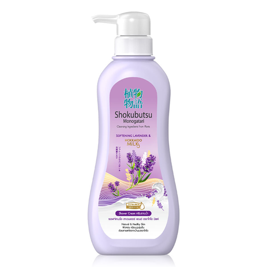 Shokubutsu Shower Cream Monogatari Softening Lavender & Hokkaido Milk 500ml