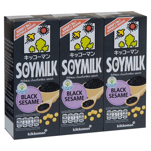 Kikkoman Black Sesame Soy Milk 200ml x 3pcs