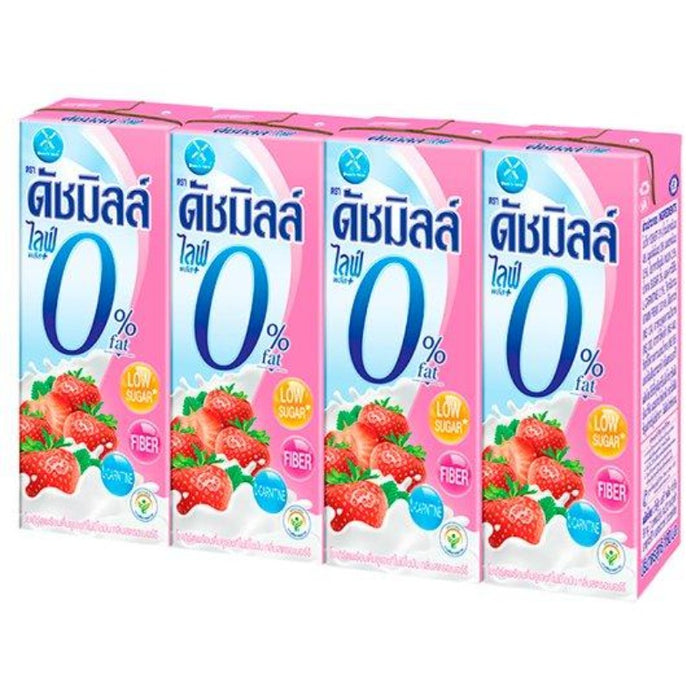 Dutch Mill Life Plus Strawberry UHT Drinking Yoghurt 180ml x 4pcs