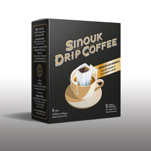 Sinouk Drip Coffee Premium Lao Arabica 10g x 5Sachets 50g