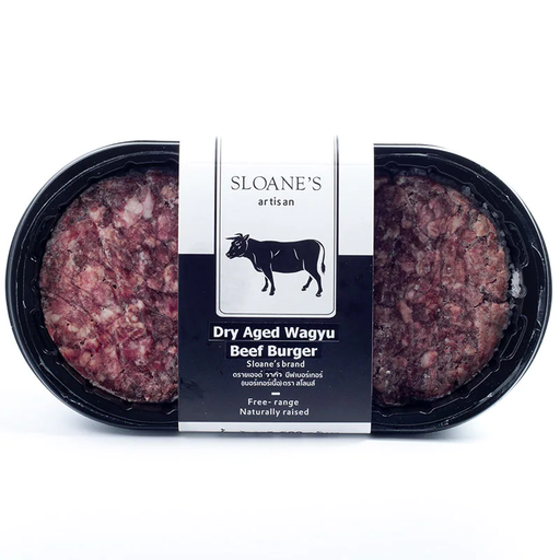 Sloanes Artisan Dry Aged Wagyu Beef Burger 500g  (pack of 4 pieces)