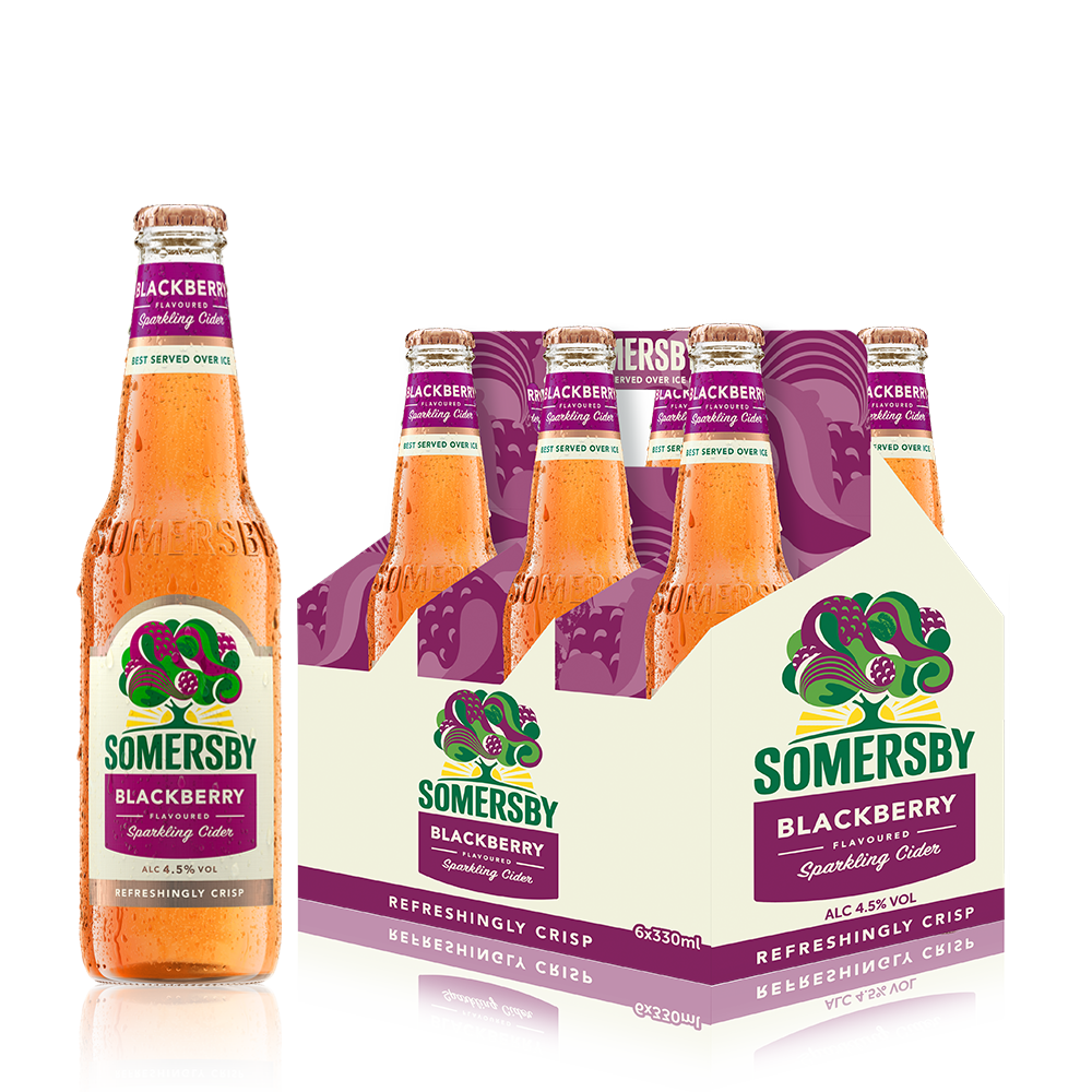 Somersby Blackbeery Cider 330ml bottle Pack 6 bottle