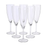 Stone Island Champagne Series Lead-Free Crystal Glassware Set of 6pcs
