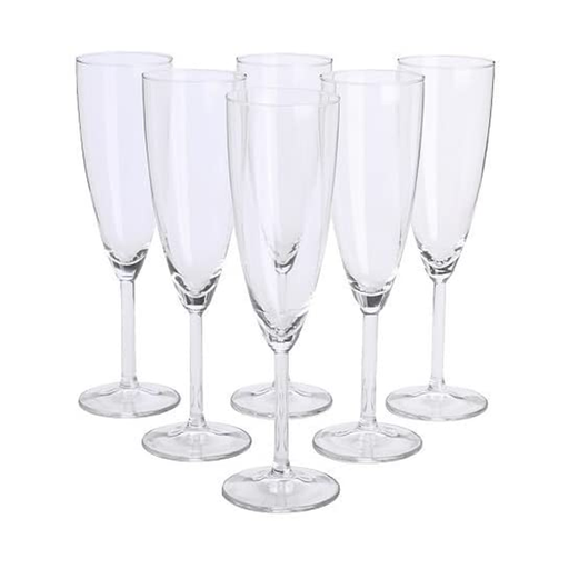 Stone Island Champagne Series Lead-Free Crystal Glassware Set of 6pcs