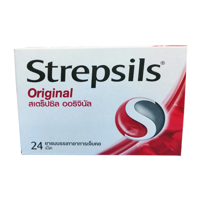 Strepsils Original ບັນເທົາອາການເຈັບຄໍ 24 ເມັດ