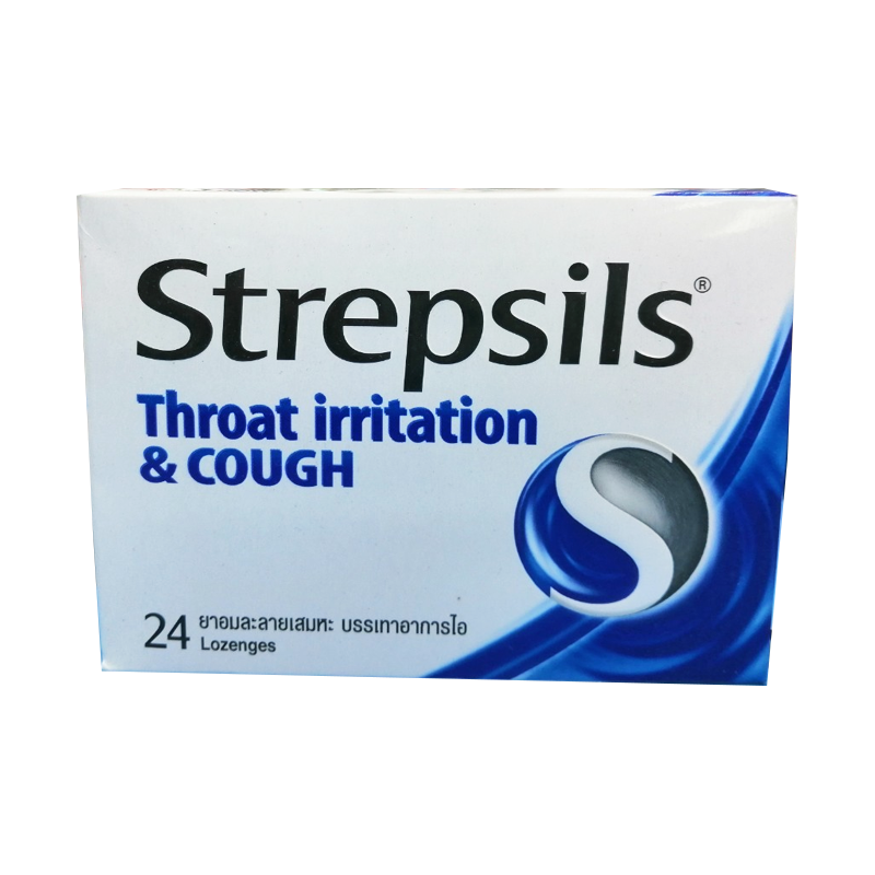 Strepsils Throat Irritation ແລະໄອບັນເທົາເຈັບຄໍ 24 ເມັດ