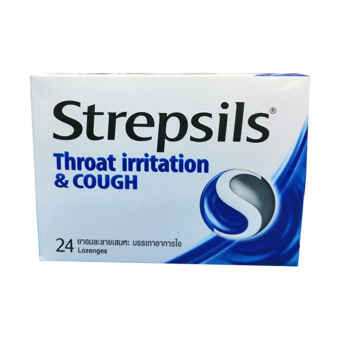 Strepsils Throat Irritation ແລະໄອບັນເທົາເຈັບຄໍ 24 ເມັດ