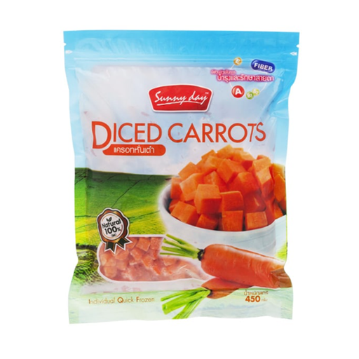 Sunny Day IQF Frozen Diced Carrot 450g