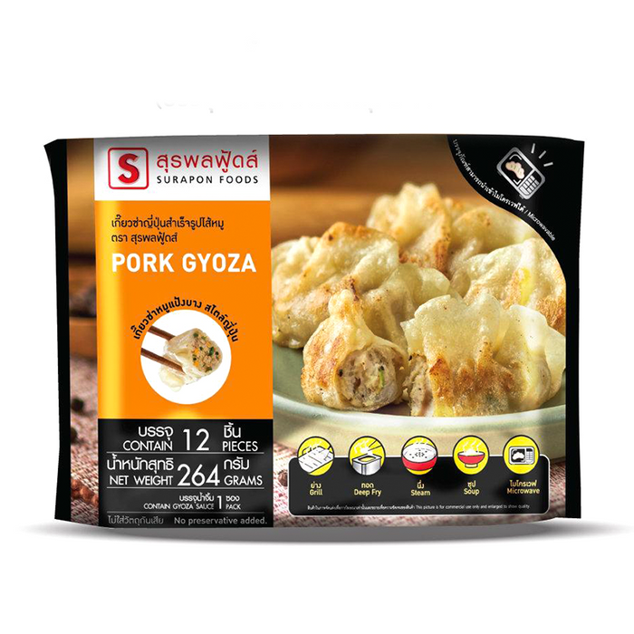 Surapon Foods Pork Gyoza ຂະໜາດ 264g
