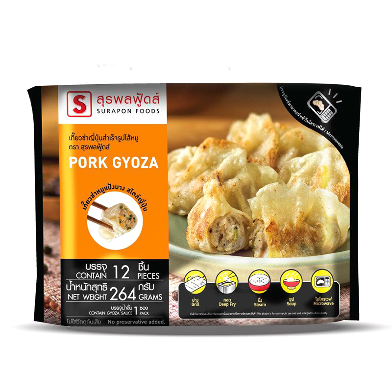 Surapon Foods Pork Gyoza ຂະໜາດ 264g