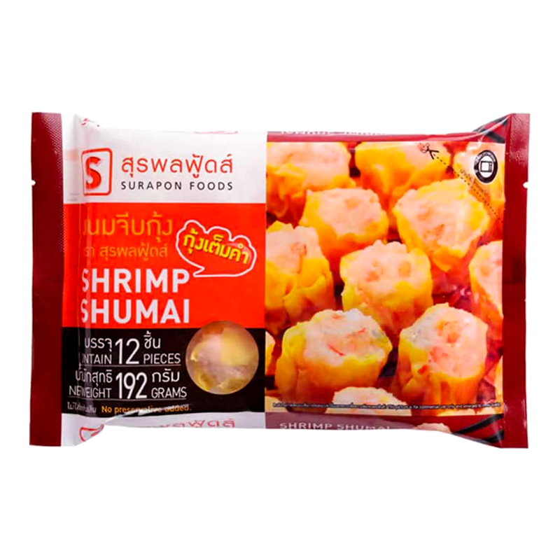 Surapon Foods ກຸ້ງ Shumai ຂະໜາດ 192g ບັນຈຸ 12 pcs