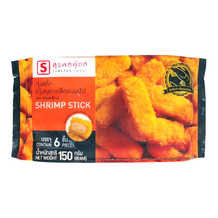 Surapon Foods Shrimp Stick Size 150g packs of 6 pcs