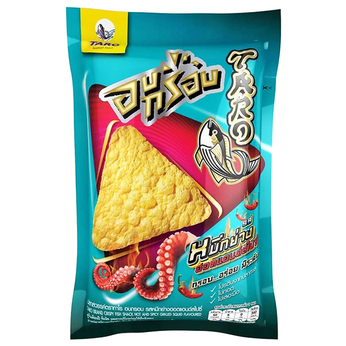 Taro Crispy Fish Paradise Hot and Spicy Grilled Squid Flavor 17 g